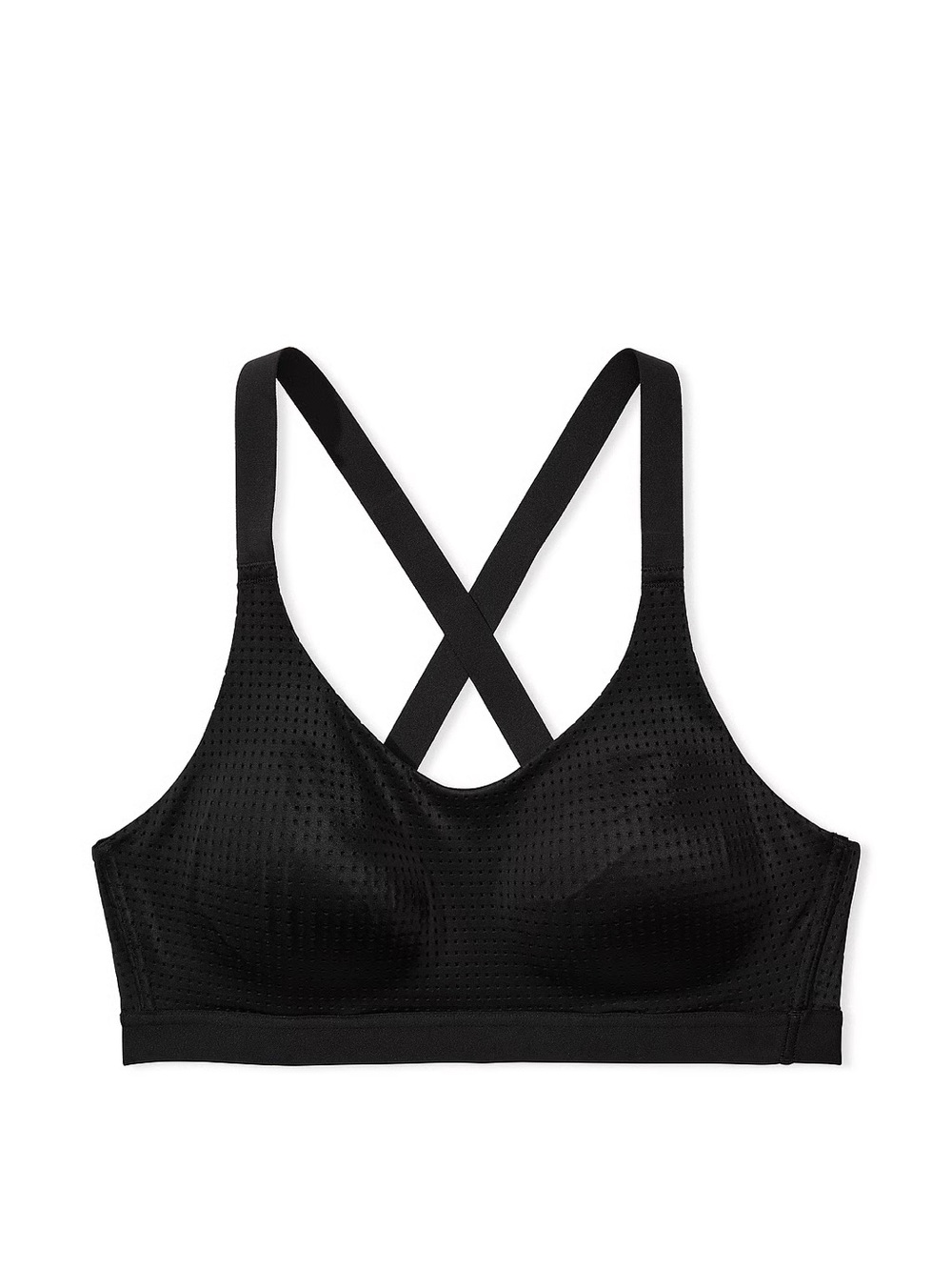 NWT Victoria’s Secret VSX Lightweight Mesh Sports Bra Medium Support Black 36DD
